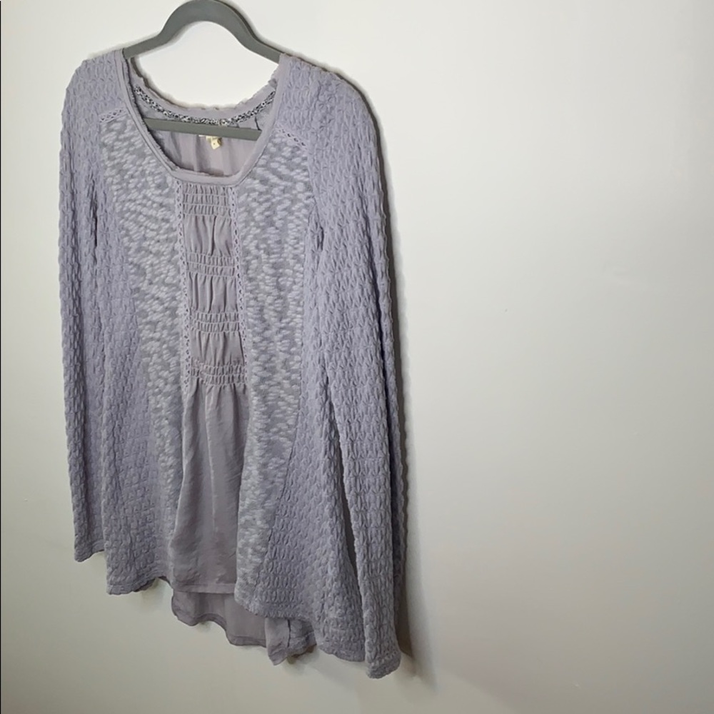 Purple Grey whimsical top